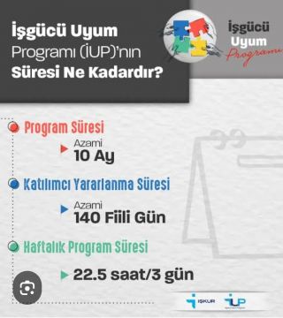 İŞ GÜCÜ UYUM PROGRAMI AÇIKLANDI. 